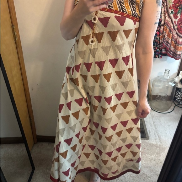 Zola Earthly Fashions Earth Tone Geometric Tunic Dress - Picture 9 of 10